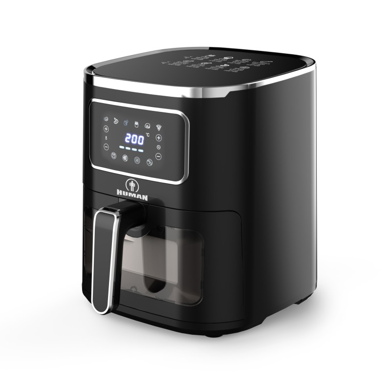 Human HU-390 Air Fryer με τζάμι 1500W 5L Human HU-390 Air Fryer με τζάμι 1500W 5L